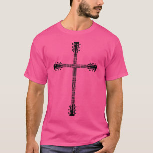 Coole Christliche Gitarre Cross Funny Musician Git T-Shirt