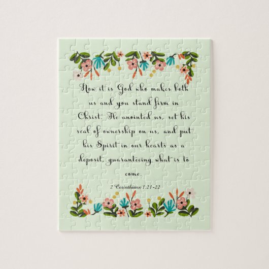 Coole christliche Kunst - 2 Korinther-1:21 - 22 Puzzle (Vertikal)
