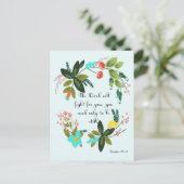 Coole Christliche Kunst - Exodus 14:14 Postkarte (Stehend Vorderseite)