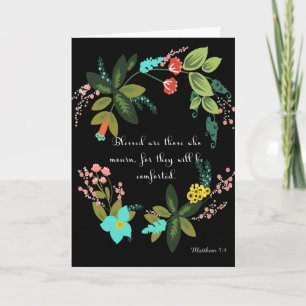 Coole christliche Kunst - Matthew-5:4 Feiertagskarte