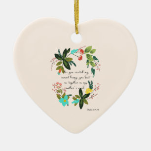 Coole christliche Kunst - Psalm-139:13 Keramik Ornament