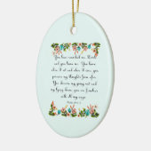 Coole christliche Kunst - Psalm-139:1 - 3 Keramik Ornament (Links)