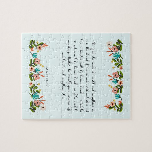 Coole christliche Kunst - Taten-17:24 - 25 Puzzle (Horizontal)