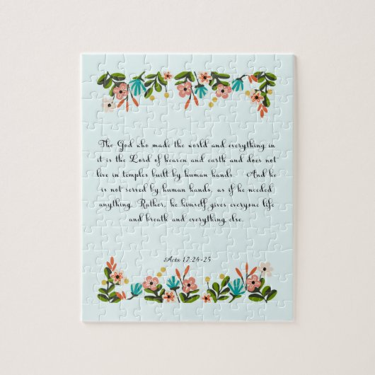 Coole christliche Kunst - Taten-17:24 - 25 Puzzle (Vertikal)