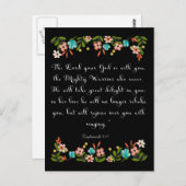 Coole Christliche Kunst Zephaniah 3:17 Postkarte (Vorne/Hinten)