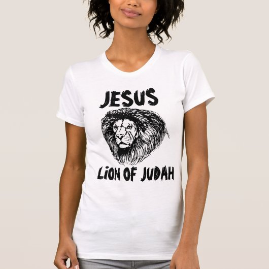 Coole christliche T - Shirts, LÖWE VON JUDAH T-Shirt (Vorderseite)