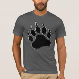 Coole Classic Bears Pride Schwarz Bärenpfote T-Shirt