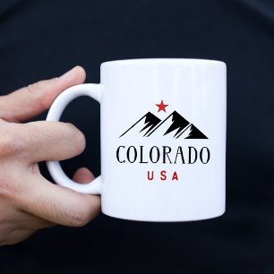 Coole Colorado USA Berge mit Sternenlicht-Farbe Kaffeetasse