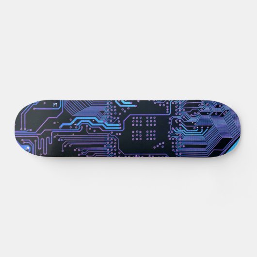 Coole Computerplatine blau Skateboard (Horizontal)