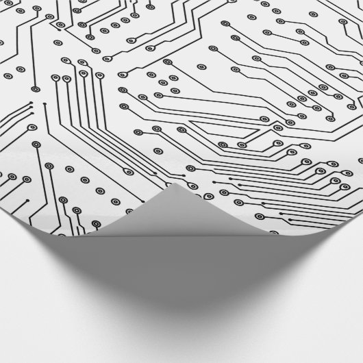 Coole Computerplatine Geschenkpapier (Ecke)