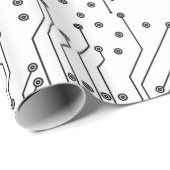 Coole Computerplatine Geschenkpapier (Rolleneckpunkt)