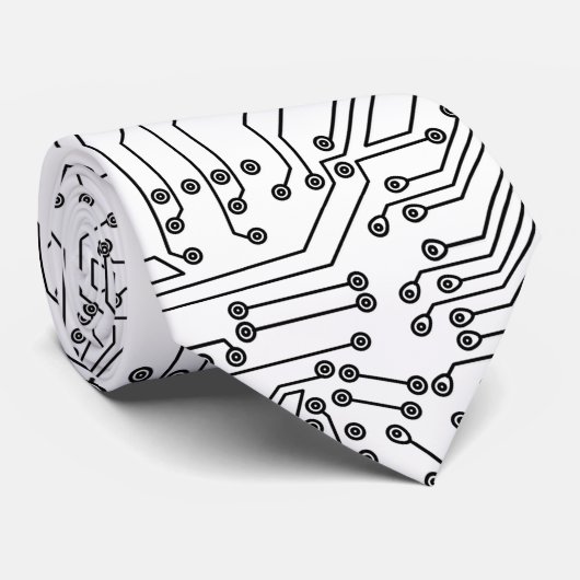 Coole Computerplatine Krawatte (Gerollt)