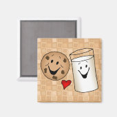 Coole Cookies und Milk Friends Cartoon Magnet (Vorderseite/Rückseite)