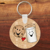 Coole Cookies und Milk Friends Cartoon Schlüsselanhänger (Vorderseite)