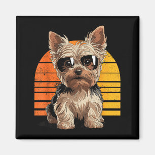 Coole coole Yorkie-Mama-Papa-Geschenk Vintage-Hund Magnet