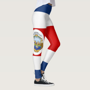 Coole Costa Rica Flag Fashion Leggings