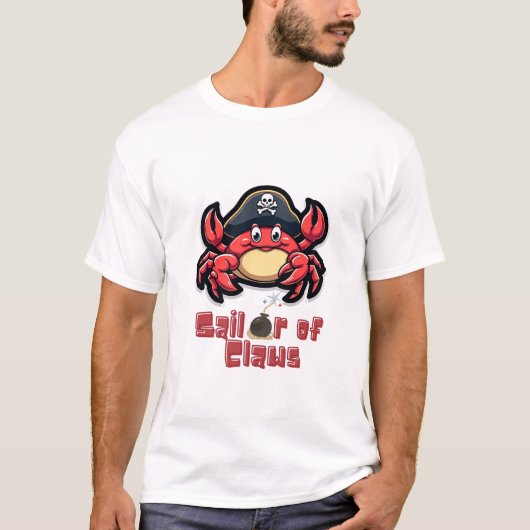 Coole Crab Pirates: Nautical Adventure T-Shirts (Vorderseite)