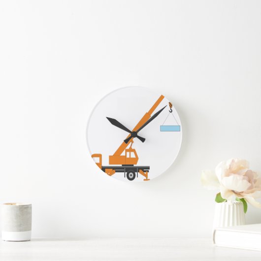 Coole Crane Boy-Geschenkidee Runde Wanduhr (Zuhause)