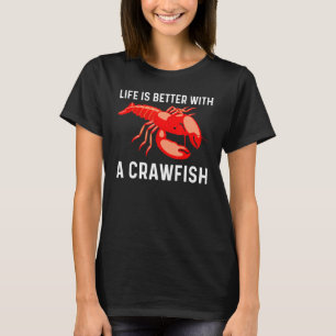 Coole Crawfish Kunst für Männer Hummer Crawdad Bo T-Shirt