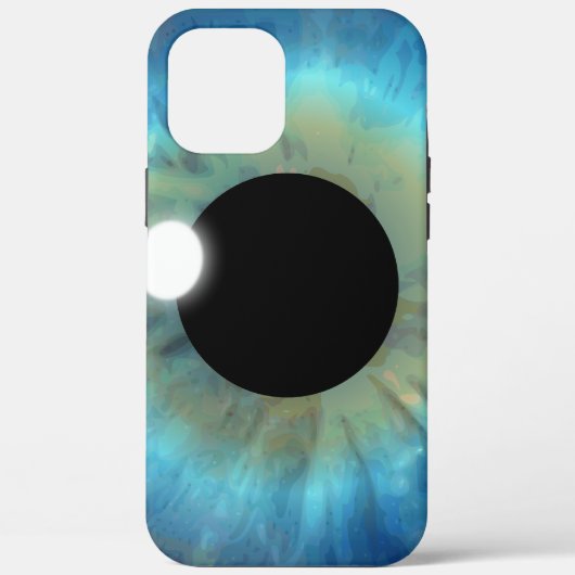 Coole Creepy-Weiche AugePhone Blue Eye Eyeball Case-Mate iPhone Hülle (Rückseite)