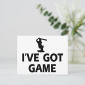 coole Cricket-Designs Postkarte (Stehend Vorderseite)