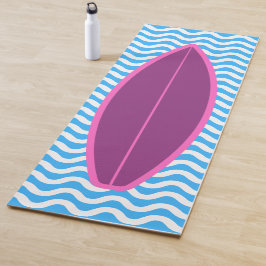 Coole Crimson Blue Waves Surfen Yoga Mat Yogamatte