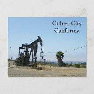 Coole Culver City-/Ölbohrinsel-Postkarte! Postkarte
