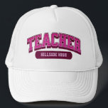Coole Custom School Moderner Lehrer Trendy Stylish Truckerkappe<br><div class="desc">Stell dich als moderner,  stilvoller Lehrer mit diesem coolen,  maßgeschneiderten LKW-Hut auf! Trendy Design,  das Professionalität und Flair schreit. Erhöhen Sie Ihr Klassenzimmer!</div>