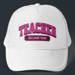 Coole Custom School Moderner Lehrer Trendy Stylish Truckerkappe<br><div class="desc">Stell dich als moderner,  stilvoller Lehrer mit diesem coolen,  maßgeschneiderten LKW-Hut auf! Trendy Design,  das Professionalität und Flair schreit. Erhöhen Sie Ihr Klassenzimmer!</div>