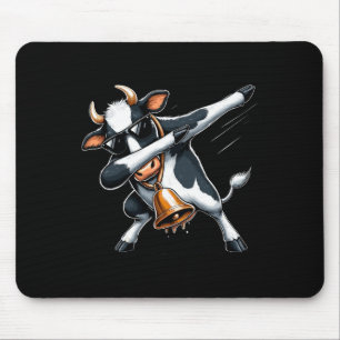 Coole Dabbing Kuh für festes Fun Kuh Lover Chr Mousepad