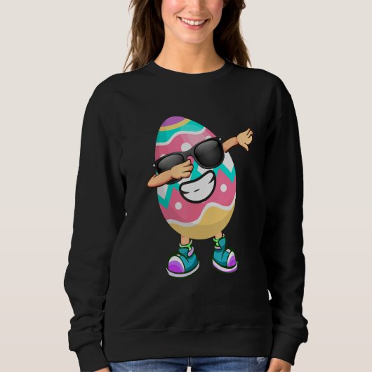Coole Dabbing Ostereier Jäger Jagd Brillen für Sweatshirt (Vorderseite)