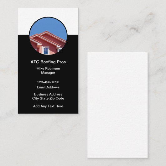 Coole Dachdeckerkarten Visitenkarte (Vorne/Hinten)