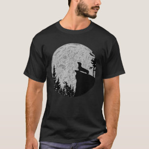 Coole Dackel Vollmond Hund Lover T-Shirt