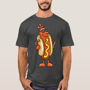 Coole Dancing Hot Dog Geschenke Funny Hotdog Gesch T-Shirt