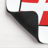 Coole Dänemark-Flagge Mousepad (Ecke)