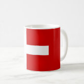 Coole dänische Flagge Kaffeetasse (VorderseiteRechts)