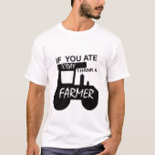 Coole dank Farmer Wortkunst  T-Shirt (Vorderseite)