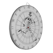 Coole Darstellung Dartscheibe (Vorderseite Links)