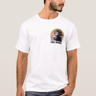 Coole Darstellung des Schimpansenrückens beim Affe T-Shirt