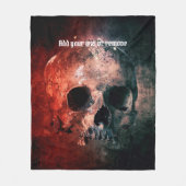 coole Darstellung eines kieferlosen menschlichen S Fleecedecke (Vorderseite)