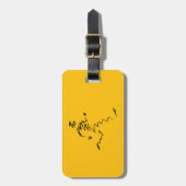 Coole Darstellung Gepäckanhänger (Vorderseite vertikal)