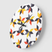 Coole Darstellung in einer spielerischen, farbenfr Große Wanduhr (Winkel)