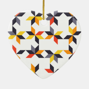 Coole Darstellung in einer spielerischen, farbenfr Keramik Ornament