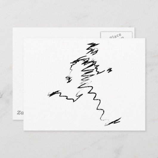 Coole Darstellung Postkarte (Vorne/Hinten)