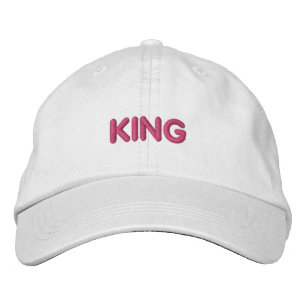 Coole Darstellung von Jungs oder männlichen King-T Bestickte Baseballkappe