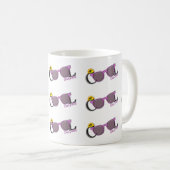 Coole Daughter-Sonne und Sonnenbrille auf Weiß Kaffeetasse (VorderseiteRechts)
