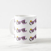 Coole Daughter-Sonne und Sonnenbrille auf Weiß Kaffeetasse (Vorderseite Links)