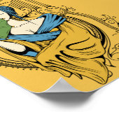 coole dekorative japanische Musikkunst Poster (Ecke)