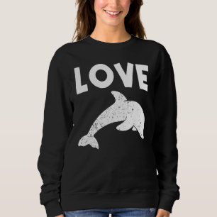 Coole Delphin für Männer Frauen Bottlenose Delphin Sweatshirt