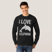 Coole Delphin für Männer Frauen Bottlenose Delphin T-Shirt (Vorne ganz)